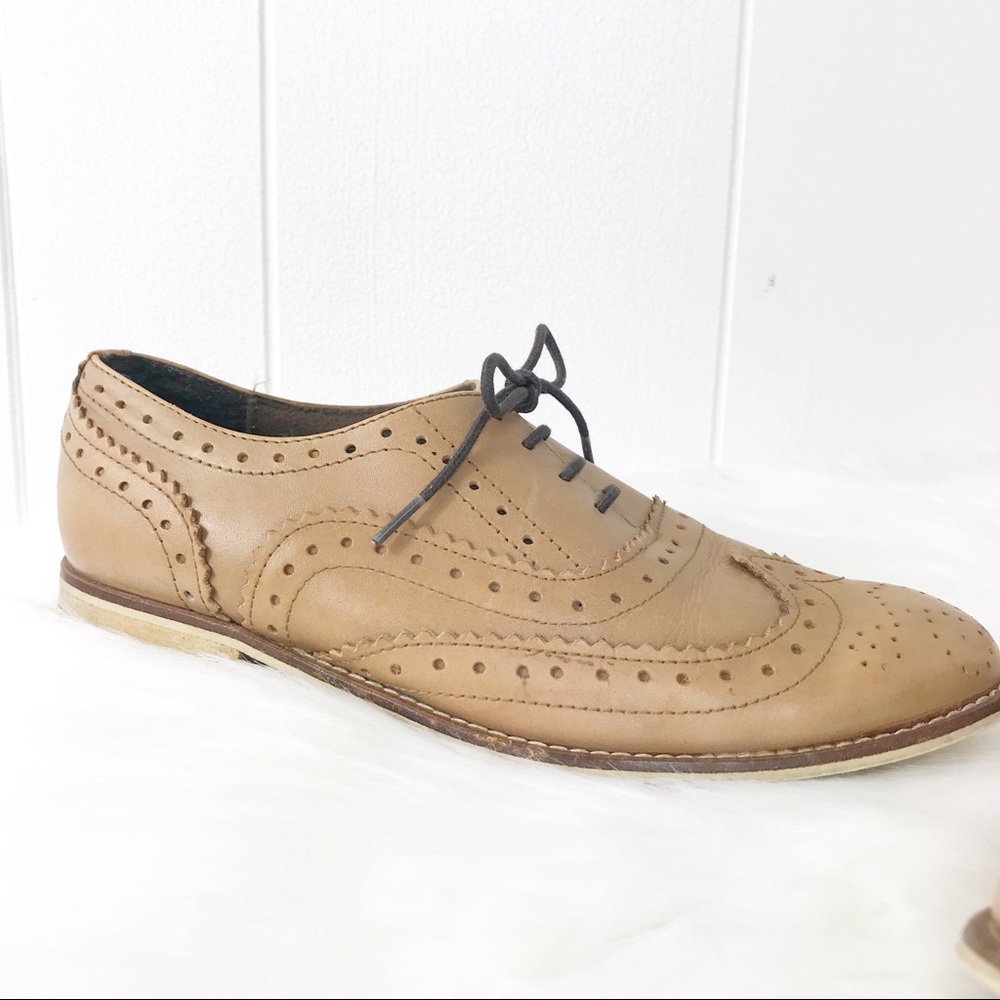 ❌SOLD❌ ASOS Leather Wingtip Brogue Oxfords - Picture 3 of 10
